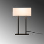 Opviq Salihini MR-616 Lámpara de Mesa Blanco y Negro